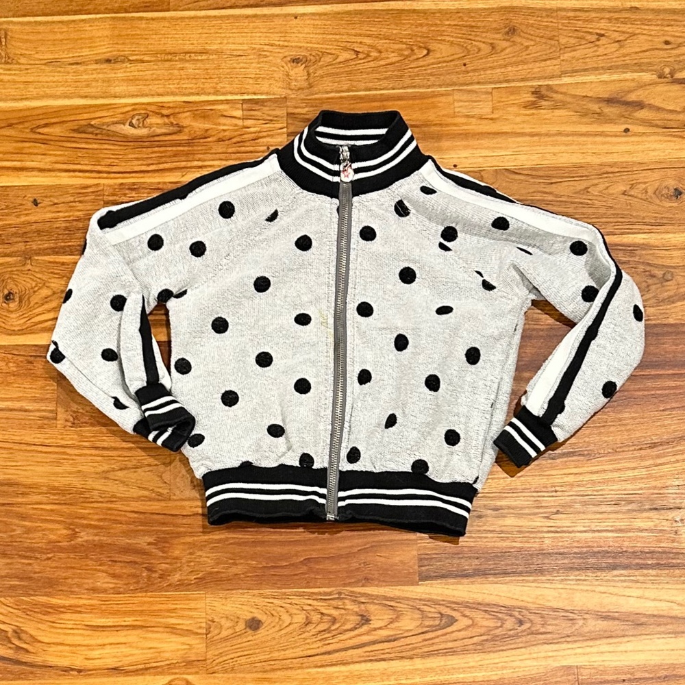 Manila Grace Polka Dot Zip Up Size 4